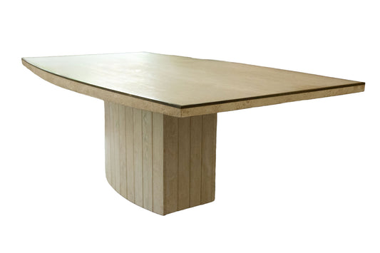 Table en travertin Willy Rizzo