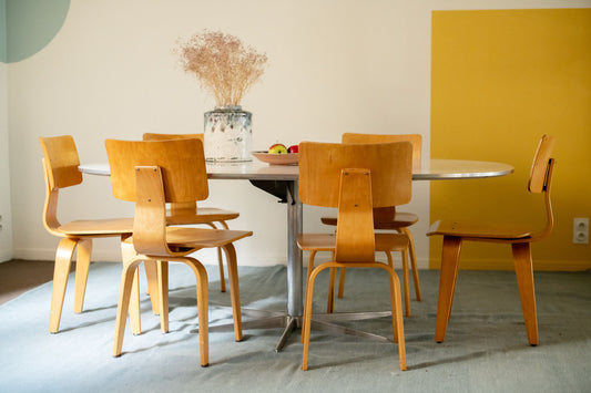 Six Cees Braakman dining chairs