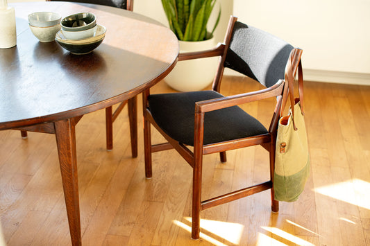 Six Hans Wegner dining chairs