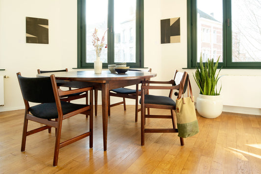 Extendable dining table by Van Den Berghe