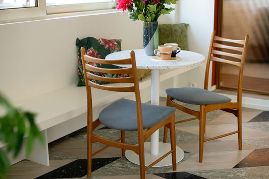 Four Danish vintage dining chairs