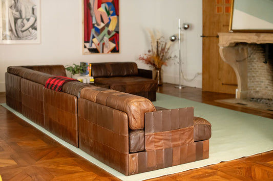 Amazing leather De Sede sofa