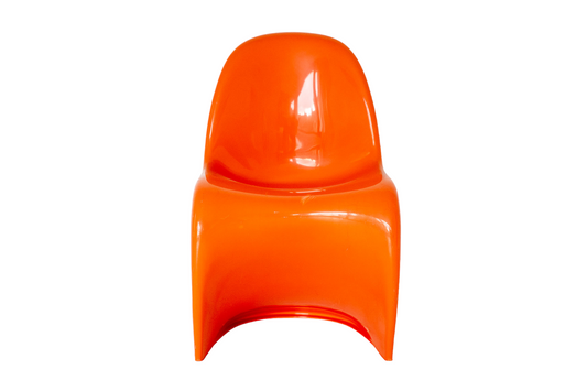 Set of 4 iconic orange Panton S chairs for Herman Miller