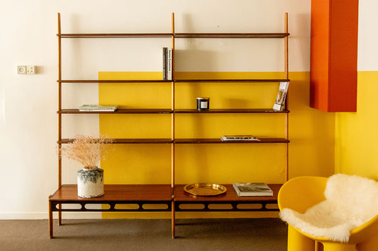 Mid-Century modular wall system by William Watting for Scanflex