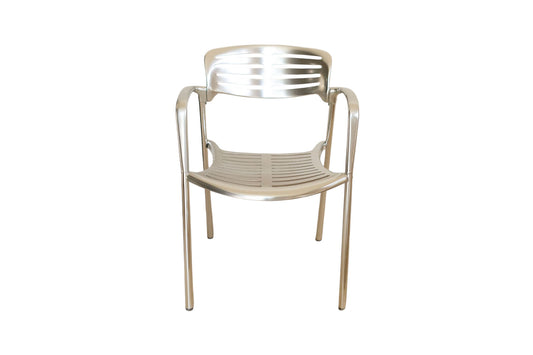 Aluminium stackable chairs Toledo by Jorge Pensi for Amat 3 - set of 4