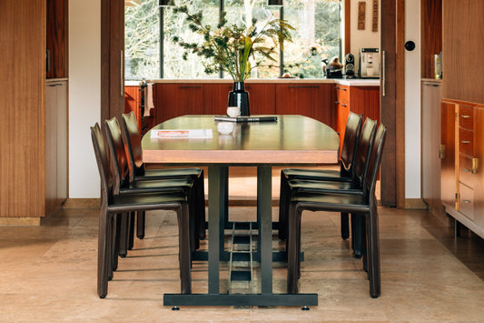 Dark brown leather CAB 412 chairs by Mario Bellini for Cassina - set of 8