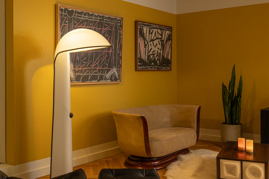 Alba floorlamp by Ermanno Lampa & Sergio Brazzoli for Guzzini