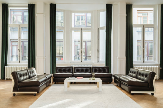 Amanta seating set with coffee tables by Mario Bellini for B&B Italia - set of 9