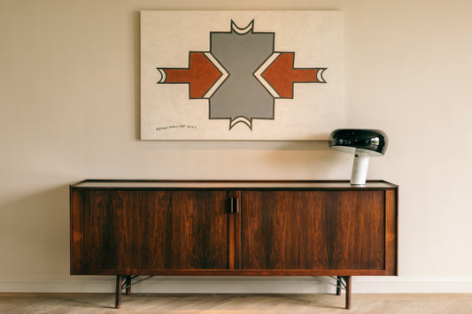 Buffet Tambour en palissandre par Arne Vodder pour Sibast