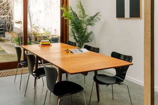 Extendable dining table AT-310 by Hans J. Wegner for Andreas Tuck Denmark
