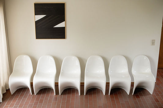 The Verner Panton Chairs, Vitra - set of 6