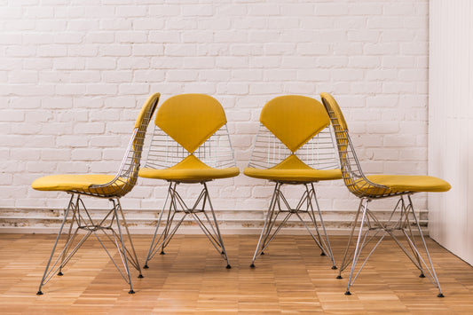 La chaise filaire « Bikini » DKR-2 de Charles et Ray Eames pour Vitra - lot de 4