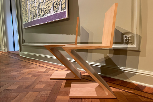 Duo of ZigZag chairs by Gerrit Thomas Rietveld for Cassina