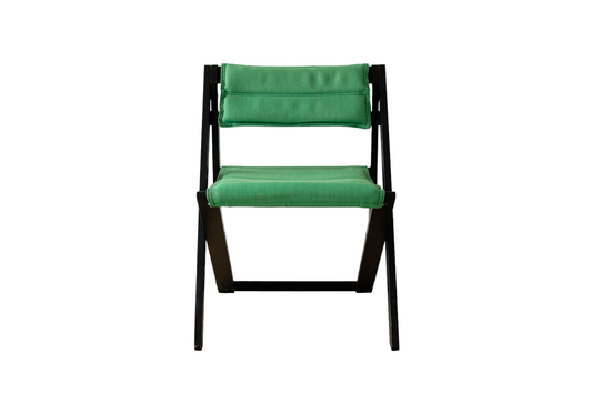 Set of 6 green folding chairs by Cor Germany