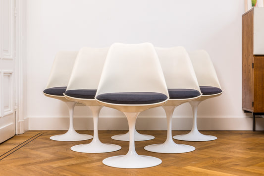 Chaises Tulip d’Eero Saarinen pour Knoll – ensemble de 6