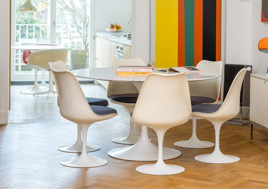 Chaises Tulip d’Eero Saarinen pour Knoll – ensemble de 6